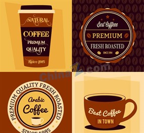 咖啡主题元素矢量